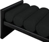 Athos Black Fabric Bench