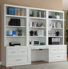 Mitzy White 6pc Workspace Library Wall
