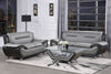Camelopardalis Black Gray 2pc Living Room Set