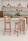 Greip 3 Nature Cane Counter Height Stools