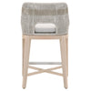 Xena Taupe White Pumice Gray Outdoor Counter Height Stool