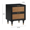 Dew Black Noir Nightstand