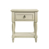 Havenlodge White 1 Drawer Nightstand