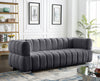 Somerset Grey Velvet Sofa