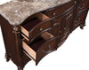 Adira Cherry Dresser with Marble Top