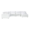 Enzo Pearl Modular Large Chaise Sectional