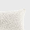 Cerberus Casual White Boucle Oblong Decor Pillow