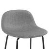 Cronus 2 Matte Black Gray Bar Stools