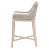 Xena Taupe White Pumice Gray Outdoor Counter Height Stool