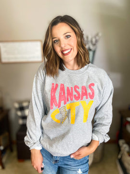 "Kansas City" Lightening Bolt Sweatshirt