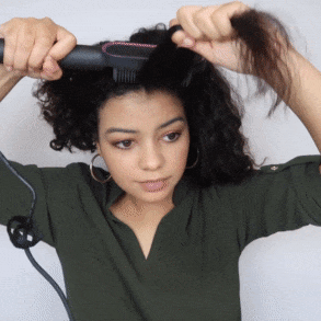 2 in 1 Professional Hair Straightener Ceramic Hair Curler Brush – FACTORY  VIBES