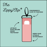 Pickleball Pink LippyClip® Lip Balm Holder