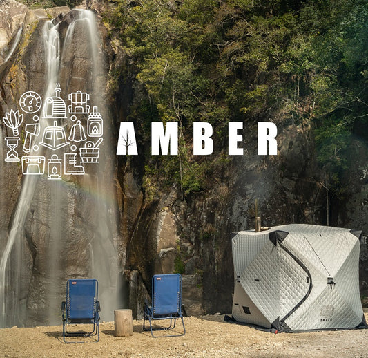 ＡＭＢＥＲ テントサウナ 本体 ４人用 簡単設営 ＧＯＯＵＴ コラボ