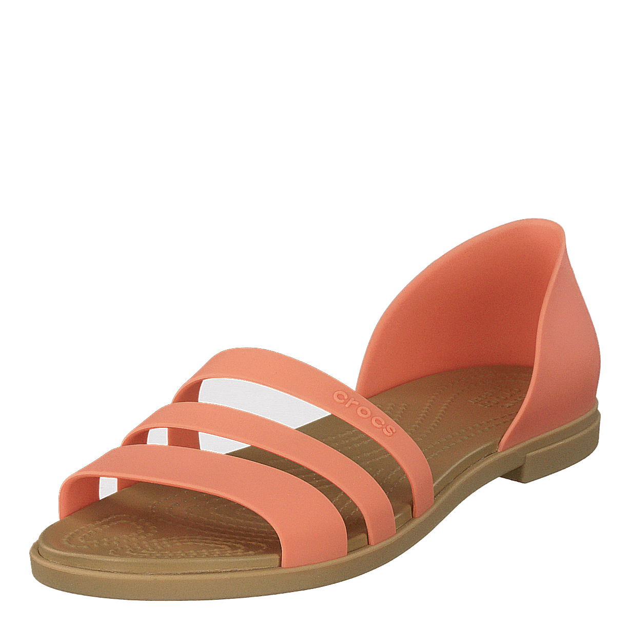 Crocs Tulum Open Flat W Grapefruit/tan 