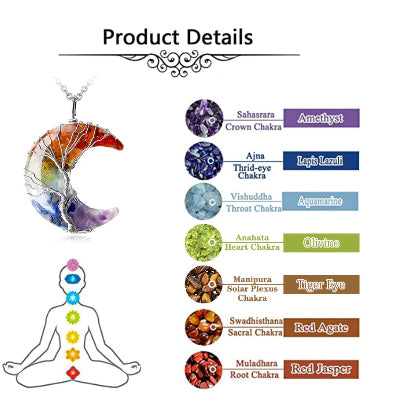 Collier 7 chakras - détails