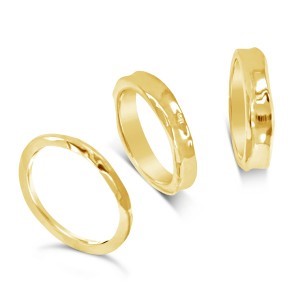 hammered gold rings