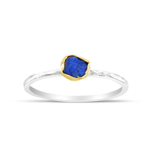 11000191 rough lapis lazuli stacking ring