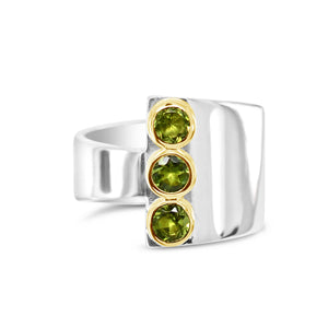 peridot trilogy ring