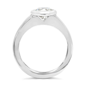 Halo set engagement ring