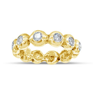 18ct yellow gold diamond eternity ring