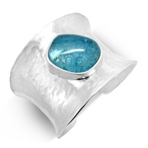20000171 aquamarine silver cuff