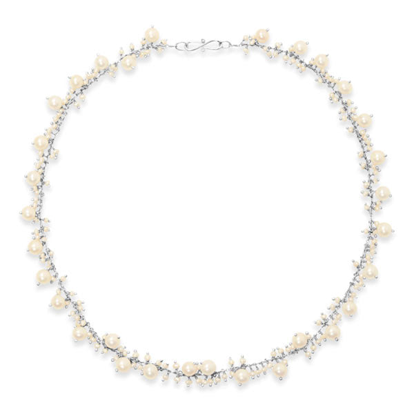 Pearl Beaded Chain Necklace