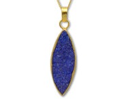 lapis lazuli pendant in silver gilt