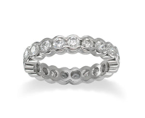 Unusual diamond eternity ring