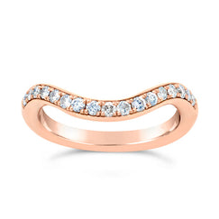 Rose Gold Eternity Ring Curve To Fit Pave Set Eternity Ring