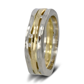 Organic Eternity Rings: Organic Eternity Rings in Platinum Gold and Diamond