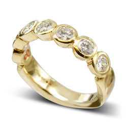 rubover diamond eternity ring