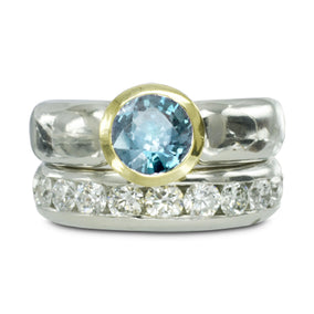 Modern Aquamarine Engagement Ring