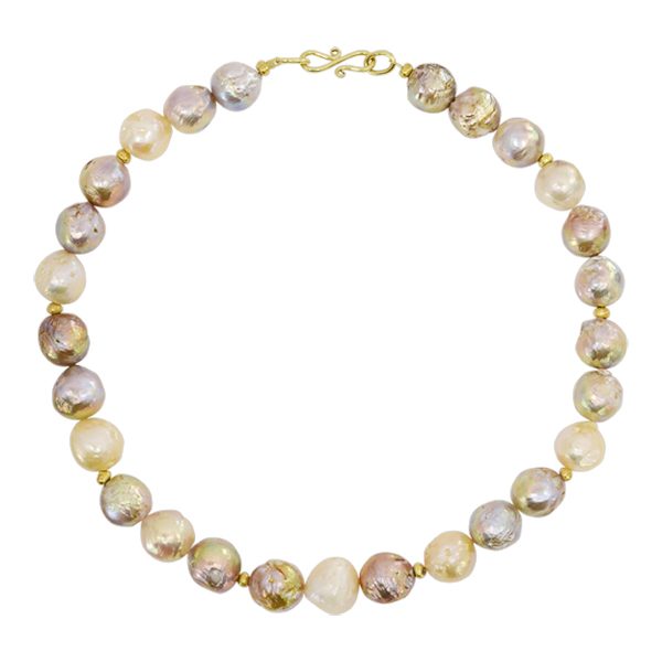 Multi Colour Baroque Pearl Necklace