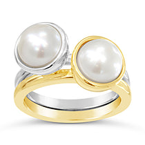 Large Pearl Stacking Rings