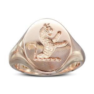 Rose Gold Signet Ring