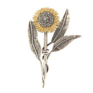 Sunflower Brooch by Sheena McMaster