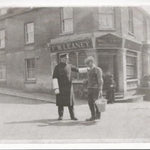 Old black and white photo of where our gallery is now situated