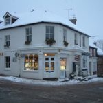 Pruden and Smith jewellery shop in the snow