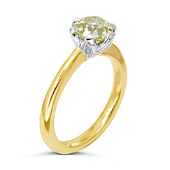 Yellow diamond engagement ring