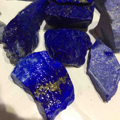 lapis lazuli rough with gold