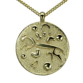 White Horse Of Uffington Gold Pendant