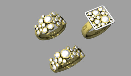 Computer generated eternity rings