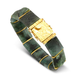 rough emerald bracelet
