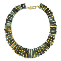 Rough Emerald necklace