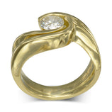 gold engagement ring set