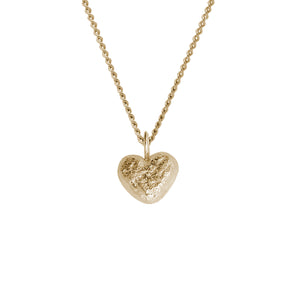 gold heart pendant