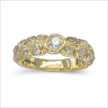 old cut diamond eternity ring