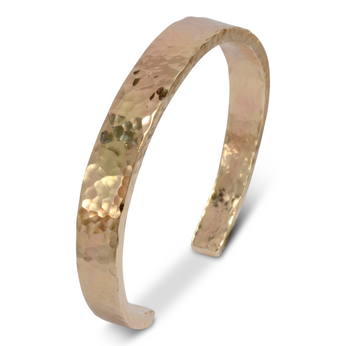 Rose Gold Hammered Bangle