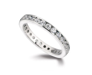 diamond wedding rings partnership rings Channel Set Diamond 