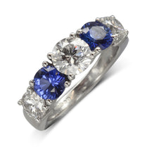 sapphire diamond eternity ring